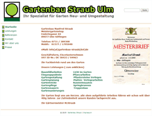 Tablet Screenshot of gartenbau-straub.de